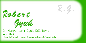 robert gyuk business card